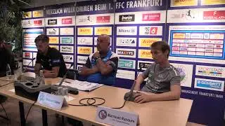 Pressekonferenz 1. FFC Frankfurt - 1. FFC Turbine Potsdam 16. August 2019