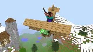 Monster School: Airplane Challenge - Minecraft Animation