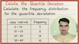 Quartile deviation|| Quartile deviation frequency distribution & it's cofficent 