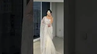 Saree + Dupatta Drape. 7 days 7 sarees #sareedrape #sareelovers #saree