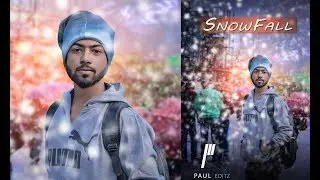 Snowfall maniplution effect adobe photoshop cc By pauleditz