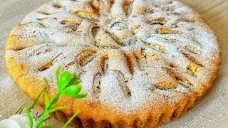 Шарлотка Алмұртпен! Воздушный шарлотка с грушами!🍐🍐🍐