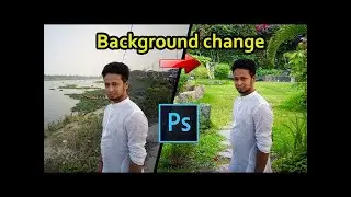 How to change background in 3 minutes using Photoshop |Triangle photo editing|