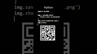 Python QR code generator😱: Generate QR code#codebomb#python