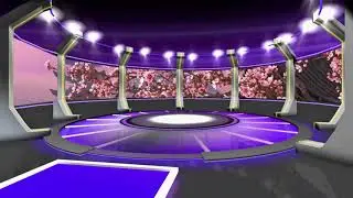 Free Virtual Studio Set TV Background HD 