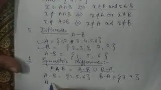 Operations on Sets|Discrete Mathematics-2