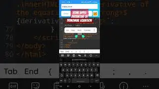 HTML Apps:Derivative of Trinomial Equation #rhcengineering #coding #chatgpt #html #javascript
