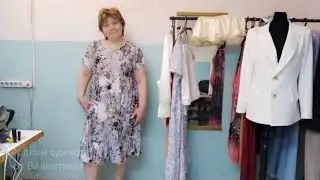 как сшить платье без выкройки.Удобный способ.