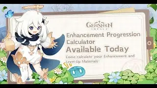 NEW Character Progression Calculator for Genshin (from Mihoyo)