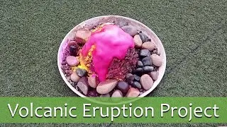 Volcano Eruption Project - Baking Soda Vinegar Volcano Experiment - DIY Volcano Model