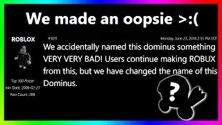 how Roblox ACCIDENTALLY uploaded an INAPPROPRIATE DOMINUS...