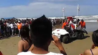 Rescate a la Simpson de ahogado en playa Miramar
