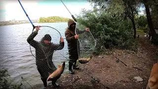 Сильний вітер, хлодно! Рибалка на Здоровених Риб на Дніпрі !!!