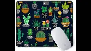Review: ITNRSIIET Mouse Pad, Red Flowers Pattern Design Round Mousepad. Customized Gaming Mouse...