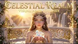 High Fantasy Visual ASMR 4K | Celestial Air Kingdom  | Deep Relaxation