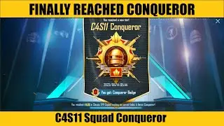 FINALY REACHED CONQUEROR IN C4S11 SQUAD 😍😍 #conqueror @ultrarbislive
