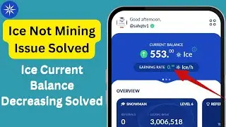 Ice Not Mining Issue SOLVED | Ice Earning Rate At Zero | Ice Current Balance Decreasing