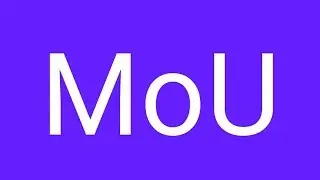 Full form of MoU