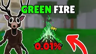 Using NEW* GREEN CAMPFIRE In 99 Nights in the Forest (secretly OP)