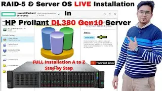 How to Configure RAID in HP ProLiant DL380 Gen10 Server | Full Configuration RAID with OS 🔥🔥😍
