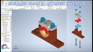 Plummer Block in Autodesk Inventor || Inventor Assembly || Autodesk Inventor 3d Assembly drawings