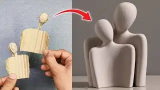 Couples Showpiece Craft • Couple Craft • Cardboard Craft • Cardboard Showpiece Craft • Putty Craft
