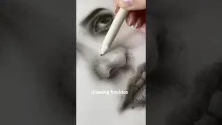How I draw realistic freckles ✍️✏️