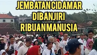 Ribuan Manusia Banjiri Cidaun.  #jalansehat   #haornas