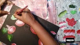 QUICK AND QUICK \\MORNING GLORY ONESTROKE ACRYLIC PAINTING TUTORIAL FOR BEGINNERS: BEGINNERS ACRYLIC
