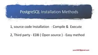 PostgreSQL Installation on Red hat Linux with EDB method