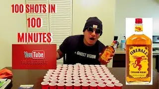 Vlog #6 - 100 SHOTS IN 100 MINUTES!!! WE HIT 100 SUBSCRIBERS!