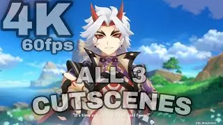 ALL CUTSCENES 4K!!! Arataki Itto Story Quest The Oni's Pride | Genshin Impact