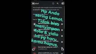 Langkah muda megatasih hp yang lemot