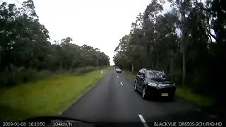 Head on near miss. Currarong Road