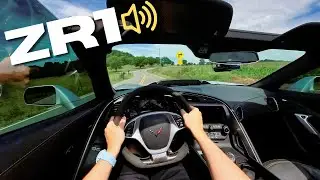 C7 Corvette ZR1 POV Drive | INSANE EXHAUST #corvette #zr1