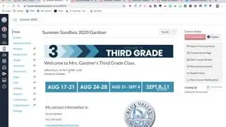 Canvas Course Structure: Buttons and Pages