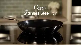 Stainless Steel Pan by Ozeri, with a 100% PFOA-Free Non-Stick Coating developed in the USA