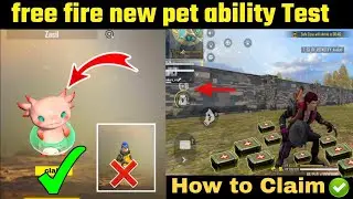 Free Fire New Zasil Pet Skill || OB33 Advance Server Zasil Pet Ability Test || Free Fire Gamer