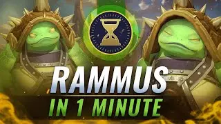 NEW OP TANK: Rammus GUIDE + BUILD in 1 Minute - Wild Rift (LoL Mobile) 