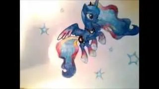 Рисую принцессу Луну