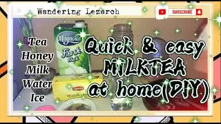 Quick& Easy healthy Milktea at home(DIY)