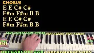 All I Ask (Adele) Piano Lesson Chord Chart