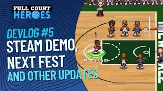 A demo release date and Steam Next Fest - Full Court Heroes Devlog #5