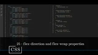 CSS 25 💻 flex-direction and flex-wrap properties