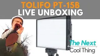 LIVE - Unboxing the Tolifo Pt-15b LED Video on Camera Lighting.