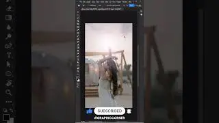 😍 Easiest Way to Add Sun Flare in Photoshop 😍 | #shorts #photoshop