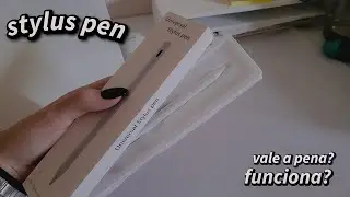 caneta touch universal stylus teste + unboxing 🖋️ ✴️  || realmente funciona?! vale a pena?!