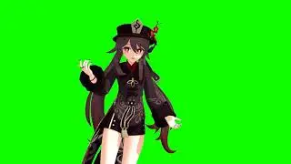 [GENSHIN IMPACT] Hu Tao - Persona 4 "Specialist" (Green Screen)