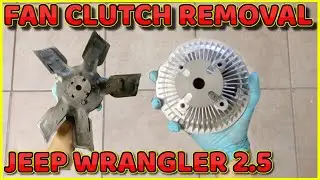 Jeep Wrangler 2.5 Fan Clutch Removal 1997 to 2002