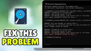 How To Fix MBR2GPT Disk Layout Validation Failed For Disk 0 (2026) - Full Guide
